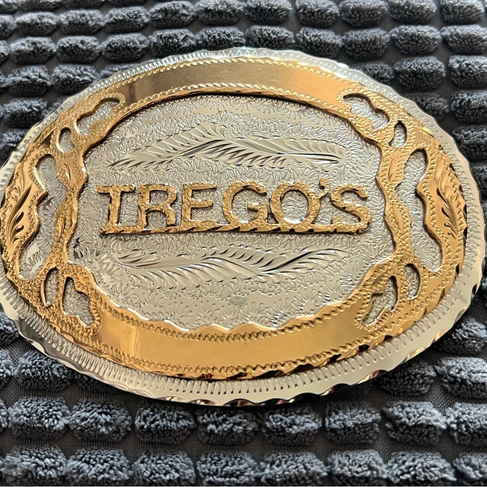 Gold and Silver Belt Buckle